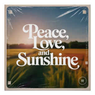 Póster Paz, Amor Y Sol