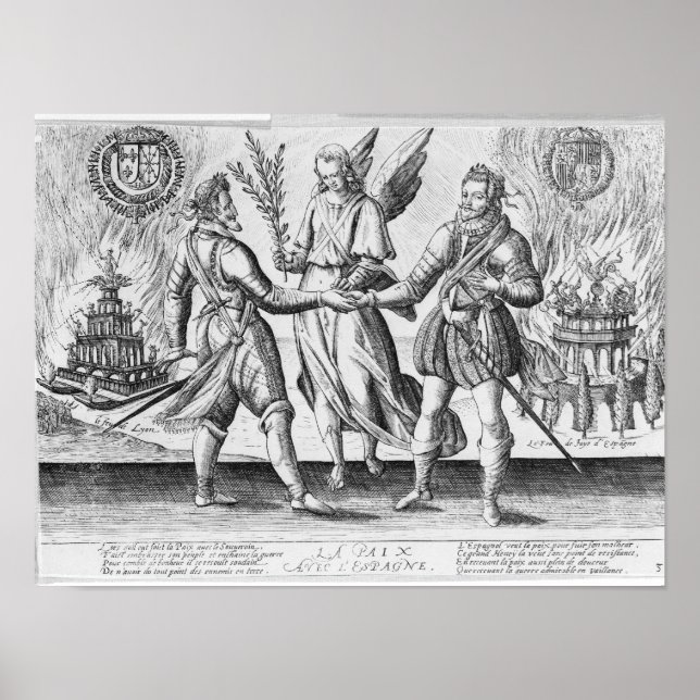 Póster Paz con España (Frente)