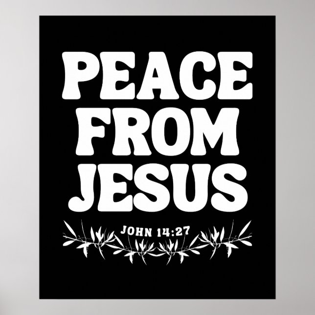 Póster Paz de Jesús - Juan 14:27 (Frente)