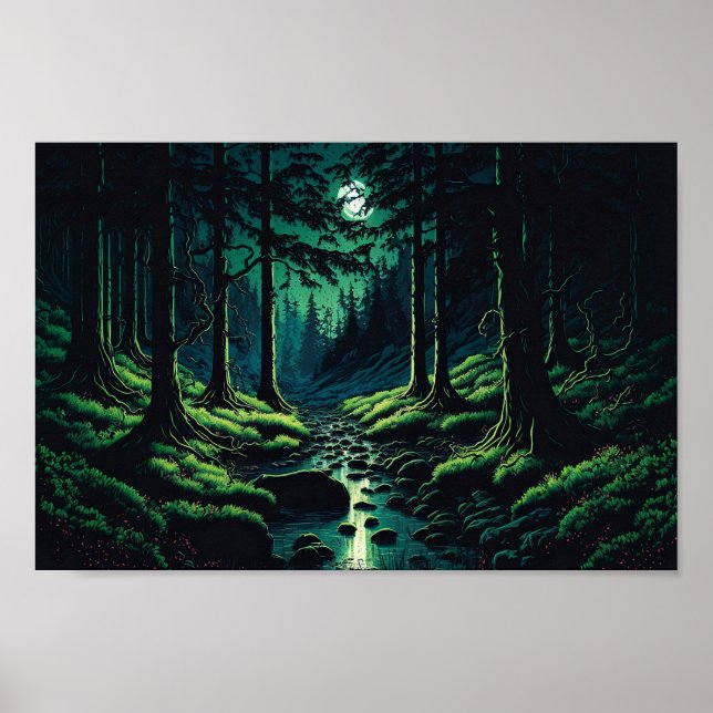 Póster Paz en el Poster Forestal (Frente)