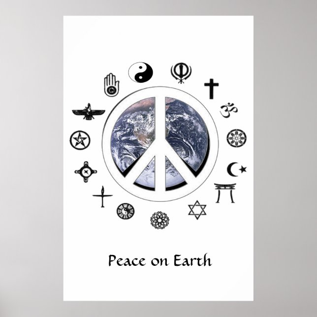 Póster Paz en la Tierra (Frente)