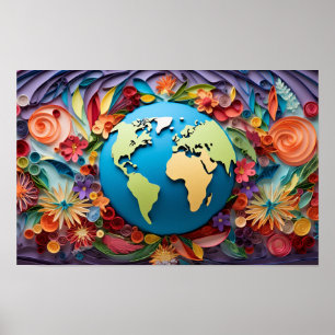 Póster Paz en la Tierra