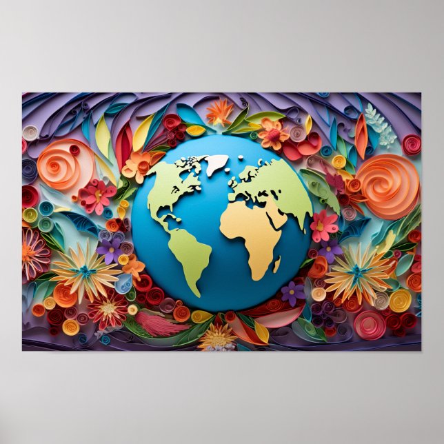 Póster Paz en la Tierra (Frente)