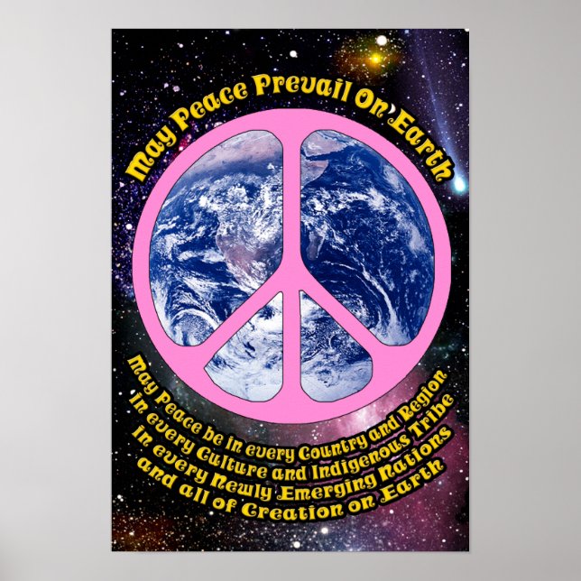 Póster Paz en la Tierra (Frente)