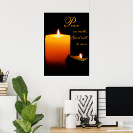 Póster Paz, en la Tierra, buena voluntad para los hombres