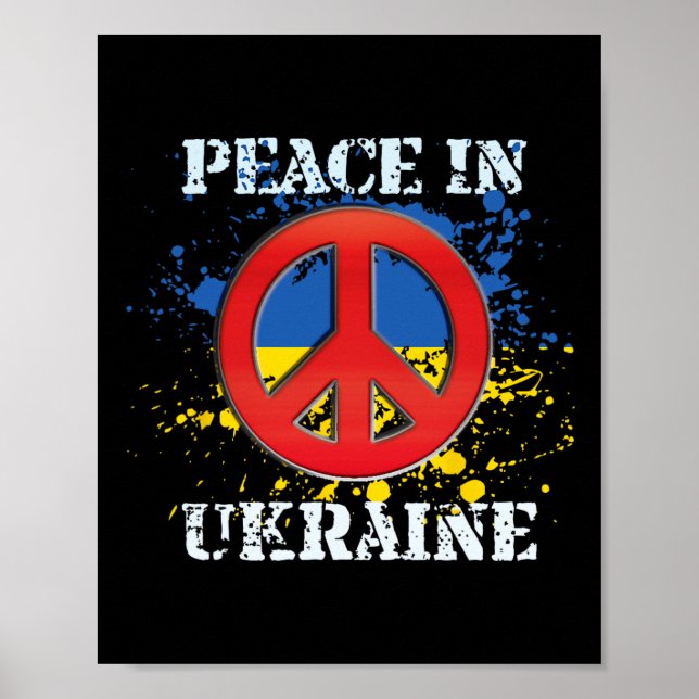 Póster Paz En Ucrania  (Frente)