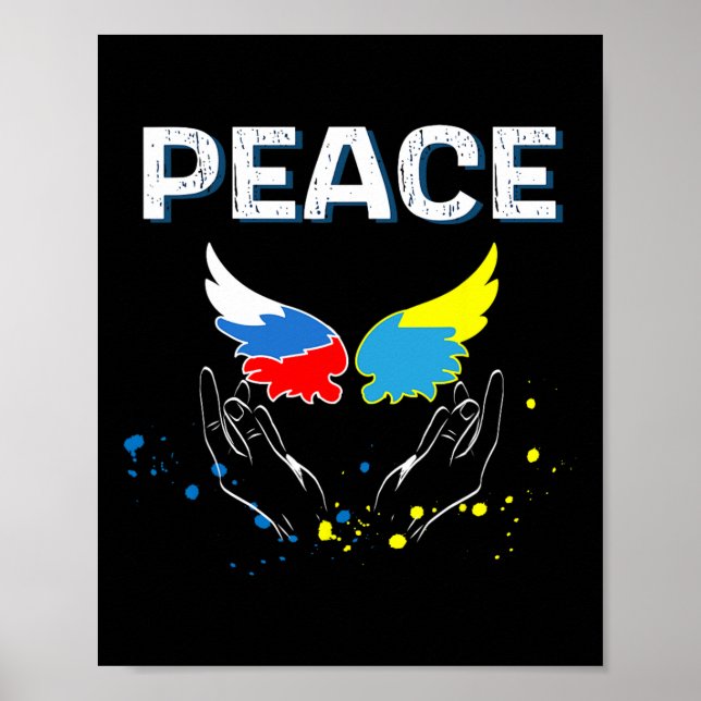 Póster Paz entre Rusia y Ucrania  (Frente)