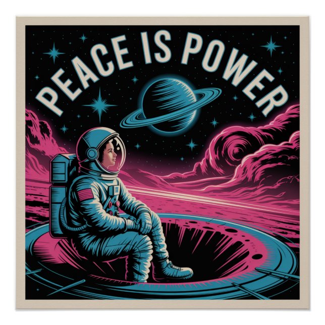 Póster Paz Es Poder (Anverso)