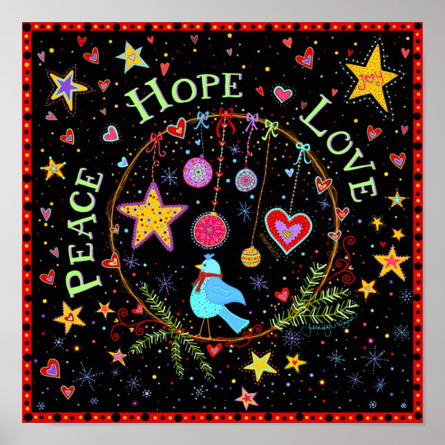 Póster "Paz, esperanza, amor" Poster de Inespiritualidad (Frente)