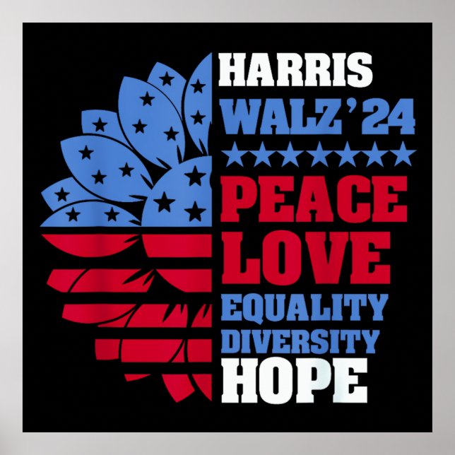 Póster Paz LGBT Harris Waltz (Frente)