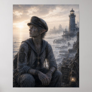Póster Paz / Marinero / Costa del Faro