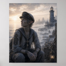 Póster Paz / Marinero / Costa del Faro