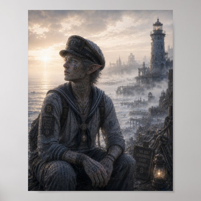 Póster Paz / Marinero / Costa del Faro (Frente)