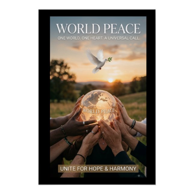 Póster Paz Mundial (Anverso)