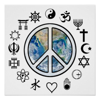 Póster Paz Mundial - Paz en la Tierra