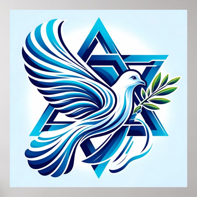 Póster Paz para Israel (Frente)