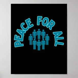 Póster Paz Para Todos Pegatinas Pegatina De Paz Un Mundo
