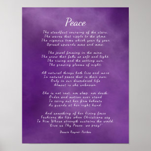 Póster Paz, poema de la naturaleza Inspiradora