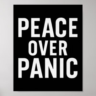 Póster Paz Por Pánico. Cita estética, motivacional. Prem