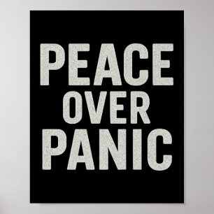 Póster Paz Por Pánico. Estúico, Vintage, Motivacional, Qu