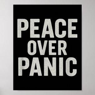 Póster Paz Por Pánico. Estúico, Vintage, Motivacional, Qu