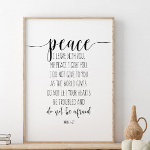 Póster Paz Que Te Dejé, John 14:27