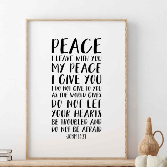 Póster Paz Que Te Dejé, John 14:27 (Subido por el creador)