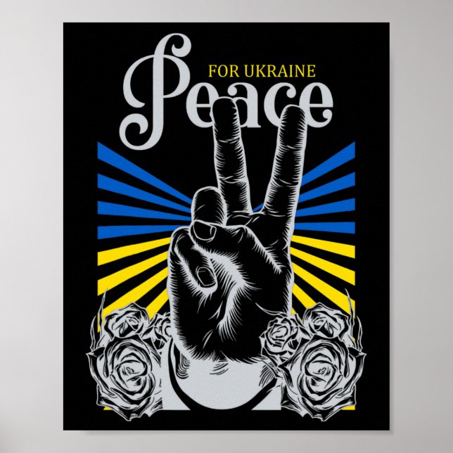 Póster Paz sin guerra para Ucrania  (Frente)
