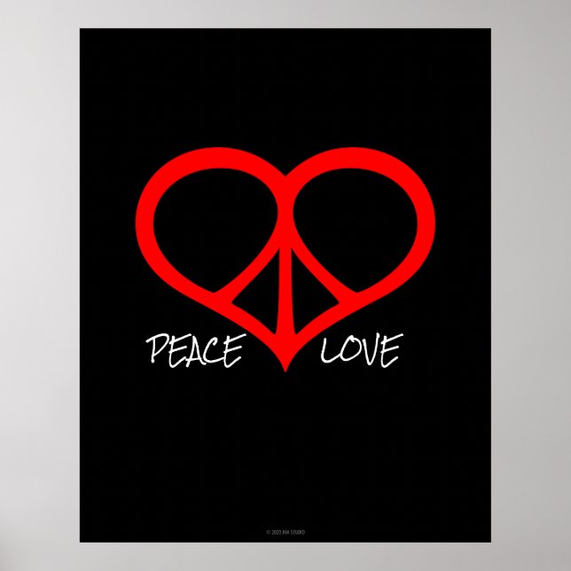 Póster Paz y amor (Frente)