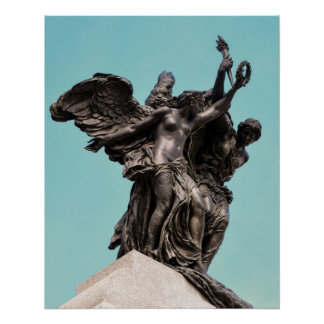 Póster Paz y libertad en memoria de la guerra nacional ca