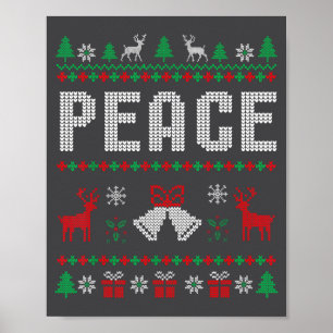 Póster Paz Yo Vengo En Paz Pareja Ugly Christm