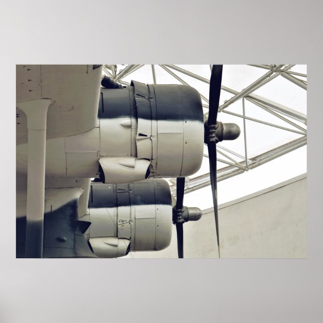 Póster PBY-5A Catalina WW2 Amphibious Aircraft Canso (Frente)