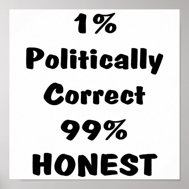 Póster PC o honesto (Frente)