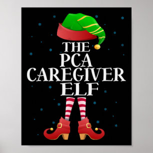 Póster Pca Cuidador Elf Divertido Grupo de Pijamas Coinci