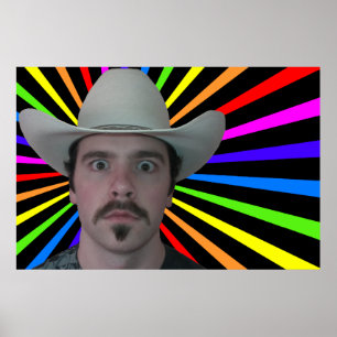Póster PCowboy Rainbow Poster
