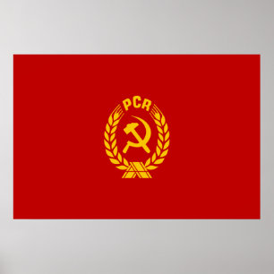 Póster Pcr, pabellón de Rumania