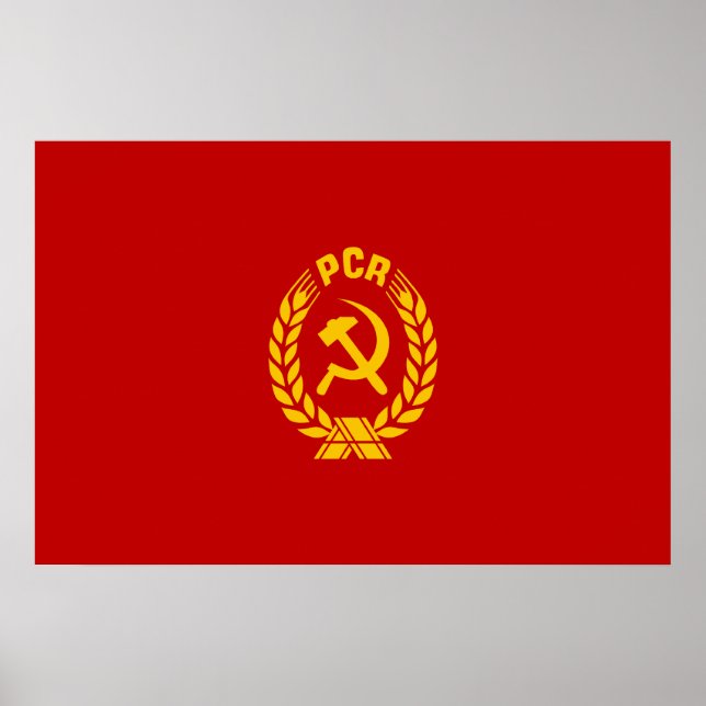 Póster Pcr, pabellón de Rumania (Frente)