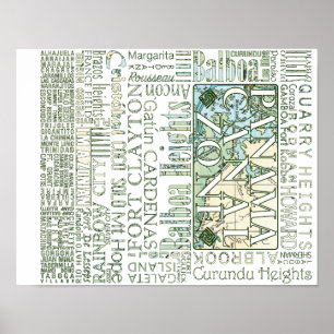 Póster PCZ - Ubicaciones con mapa de la zona del Canal de