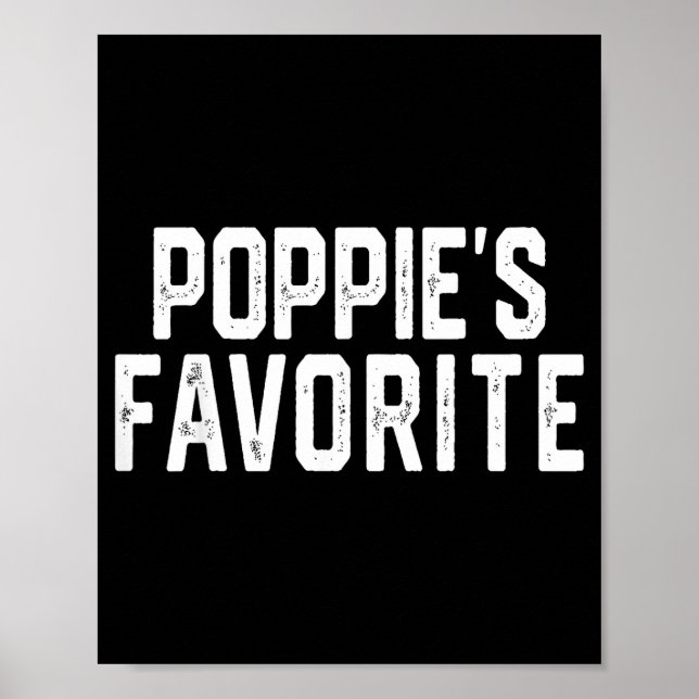 Póster Pe’s Favorite Humor Fathers Day Grandparent Granhi (Frente)