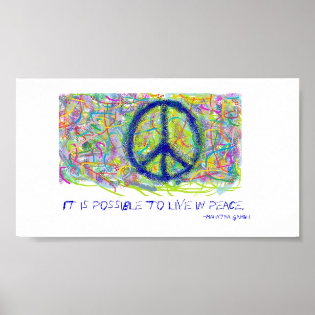 Póster Peace (Frente)