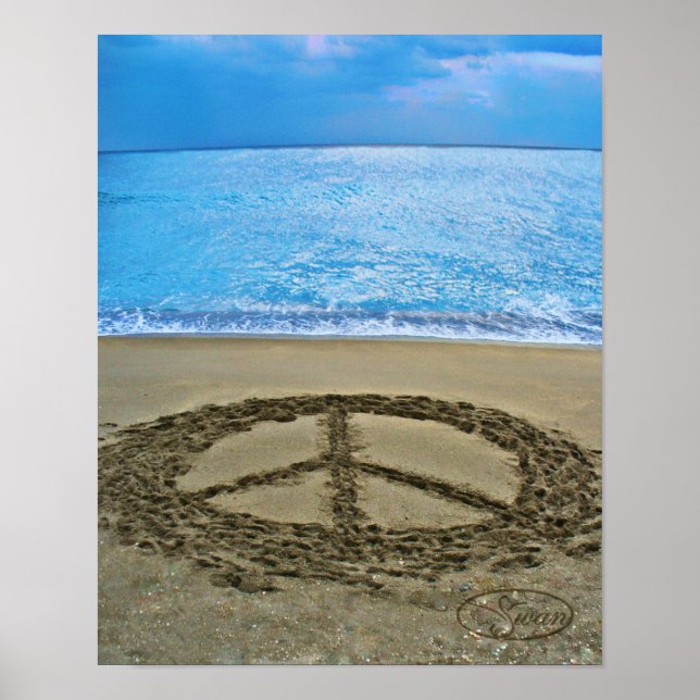Póster peace at the ocean (Frente)