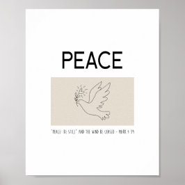 Póster Peace be still bird flying