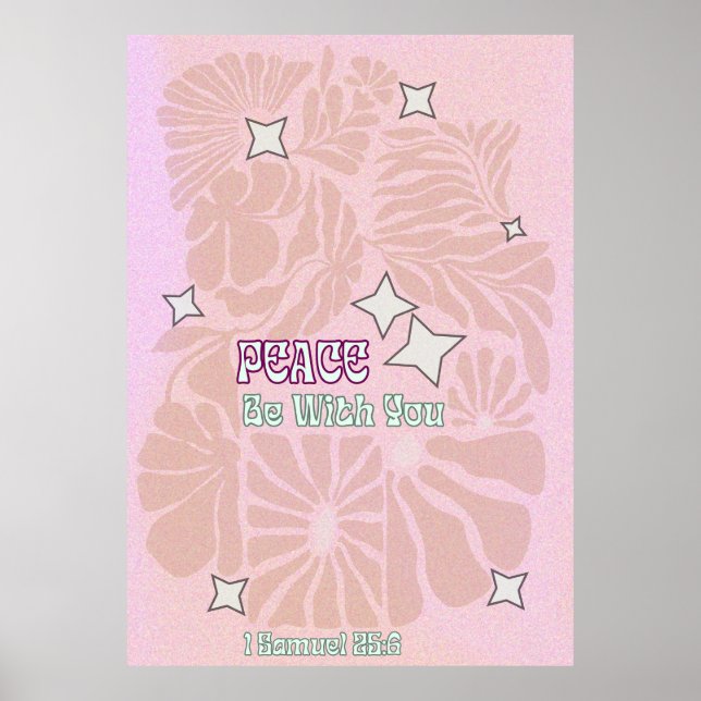 Póster Peace Be With You Christian Gallery Art (Frente)