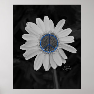 Póster peace daisy