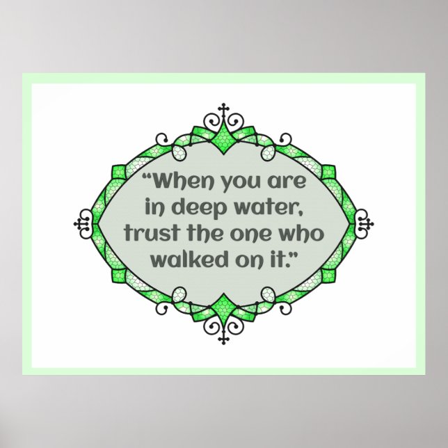 Póster Peace in deep waters (Frente)