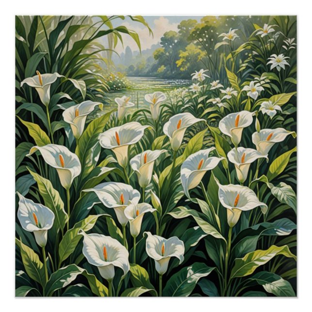 Póster peace lilies (Anverso)