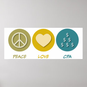 Póster Peace Love CPA