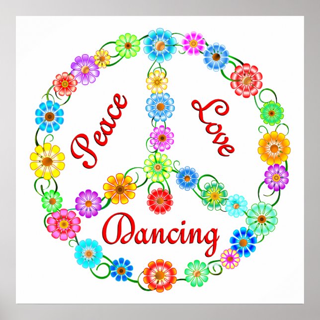 Póster Peace Love Dancing (Frente)
