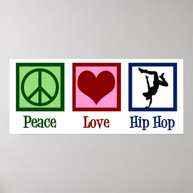 Póster Peace Love Hip Hop (Frente)