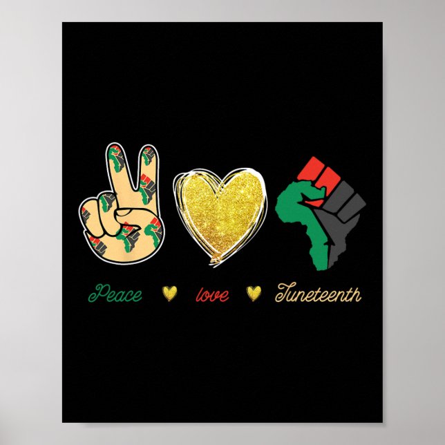 Póster Peace Love Junetdecies (Frente)